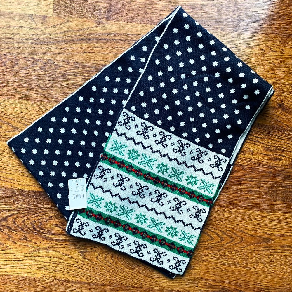 J.Crew Fair Isle Knit Scarf
